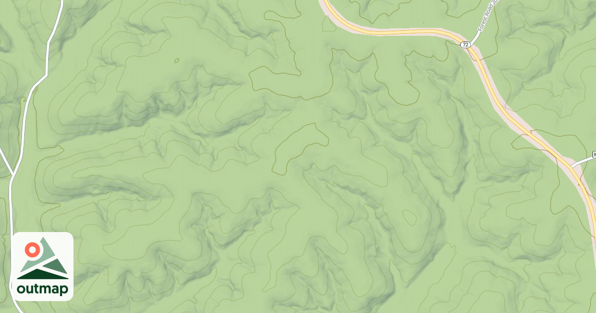 Map of RED HILL NORTH