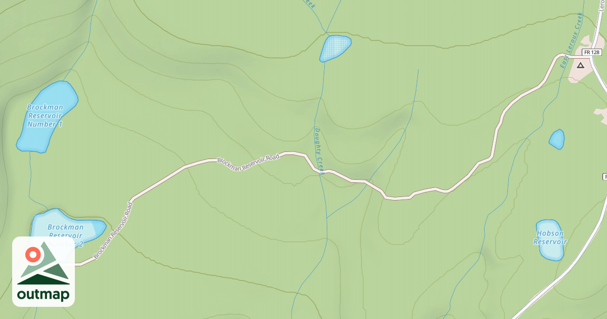 Map of BROCKMAN RESERVOIR