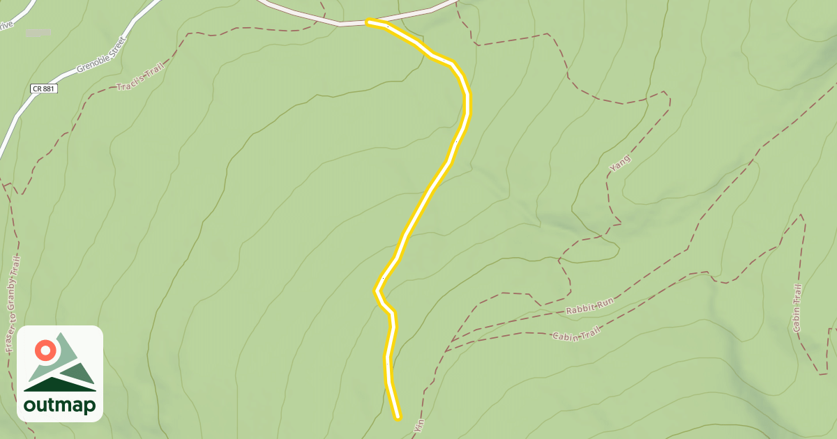 Map of Lower Rabbit Run