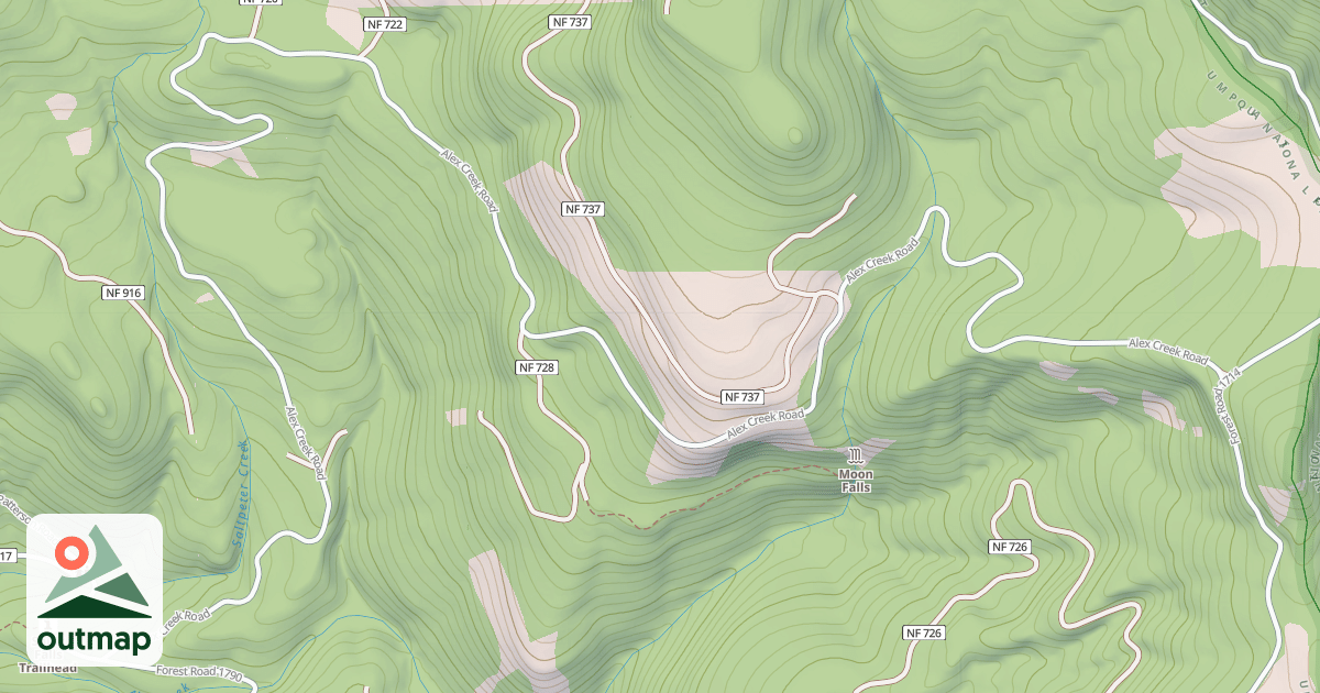 Map of ALEX CREEK
