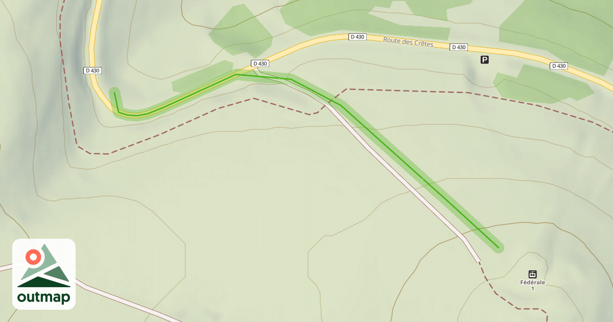 Map of Les Crêtes