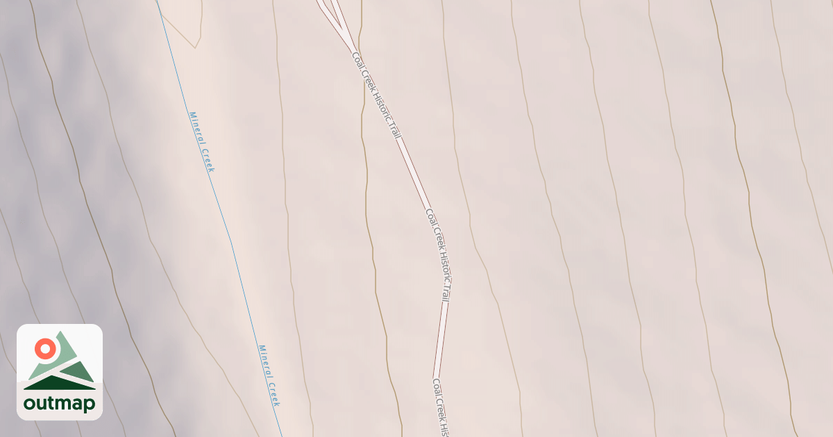 Map of Coal Creek Upper Road