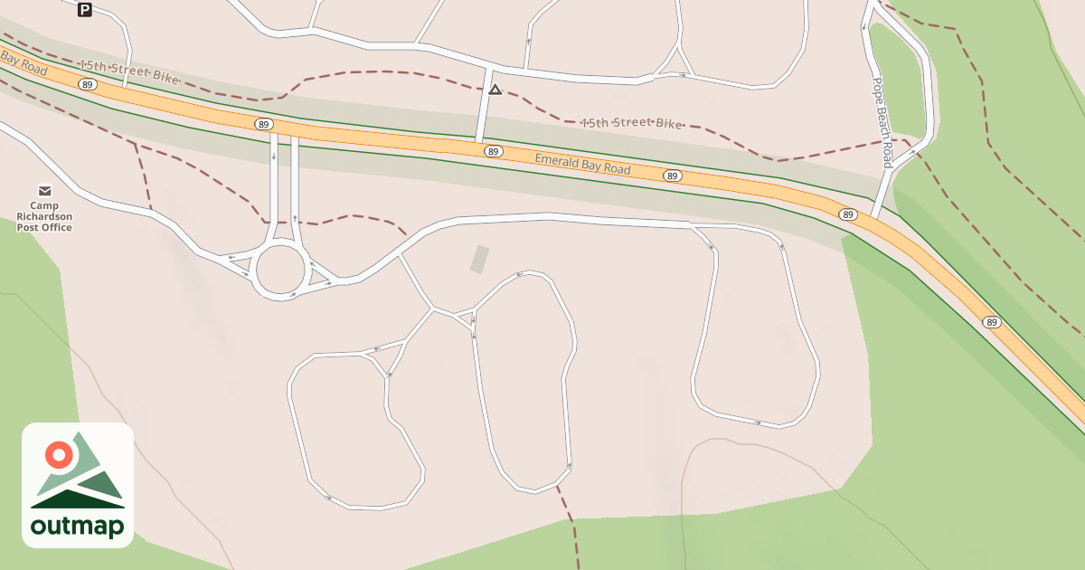 Map of CAMP RICHARDSON CAMPGROUND - S