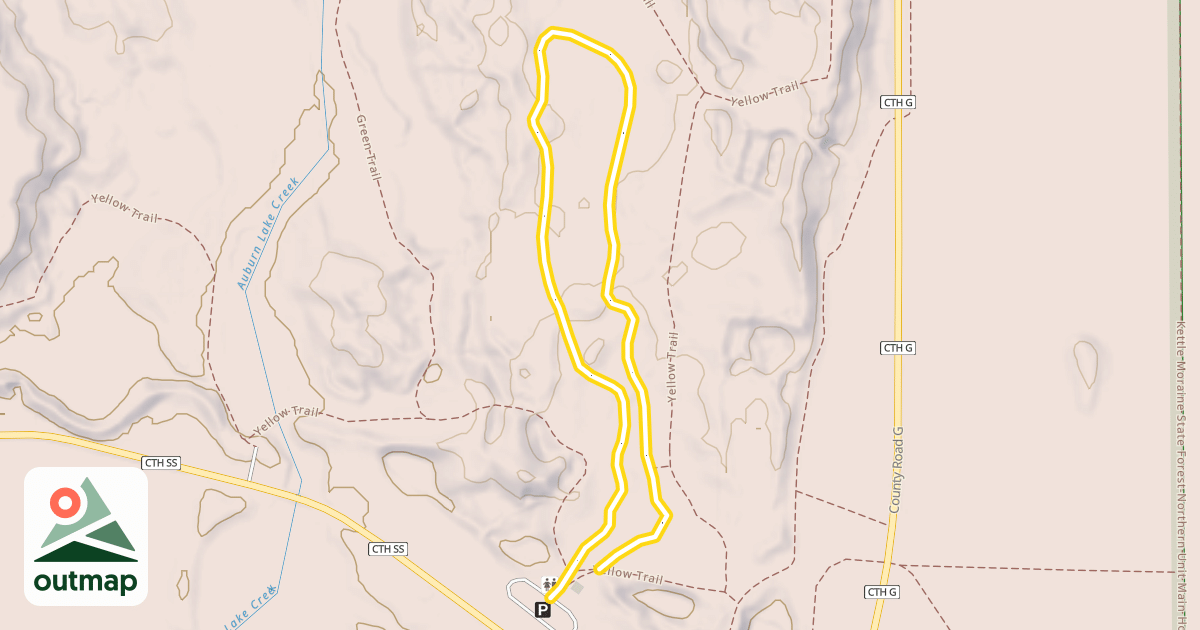 Map of Brown Trail