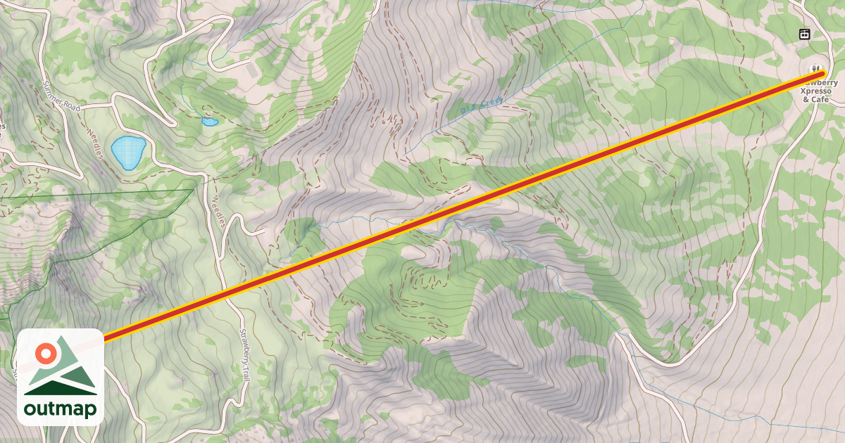 Map of Strawberry Express Gondola