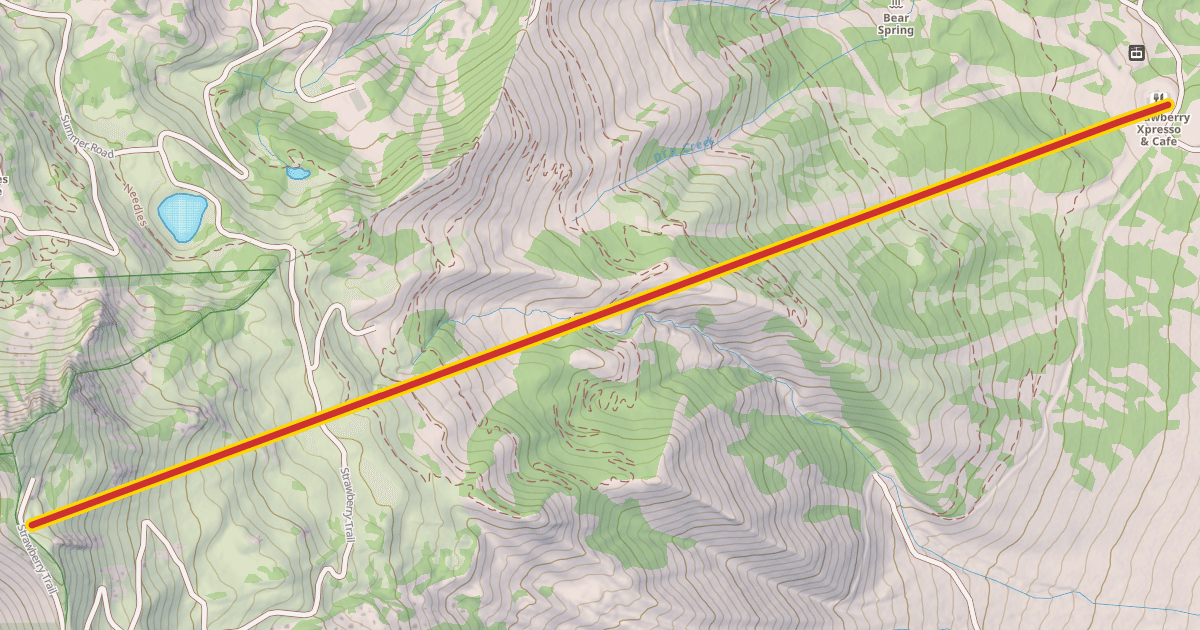 Map preview of Strawberry Express Gondola