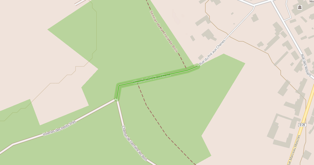 Map preview of Chemin du Pré au Chene