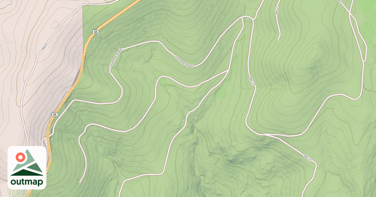 Map of PEDDLER HILL in Amador