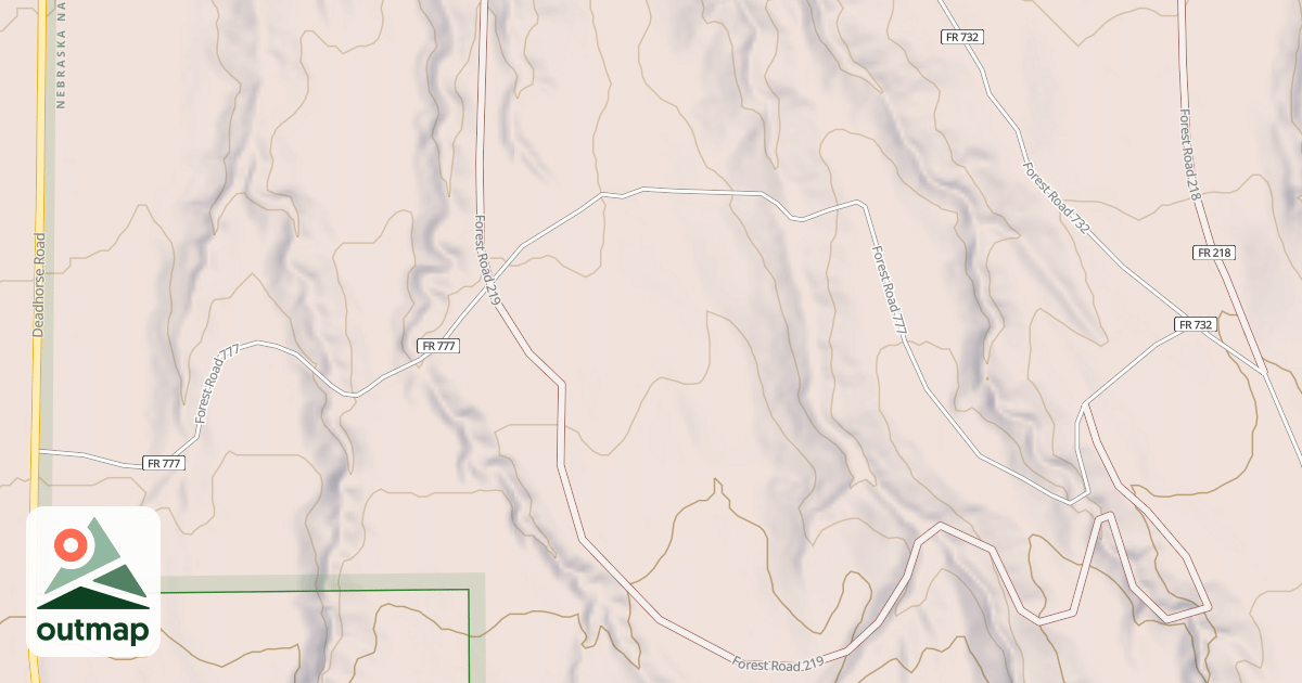 Map of USFS Motor Vehicle Use Map Trails 481150010602