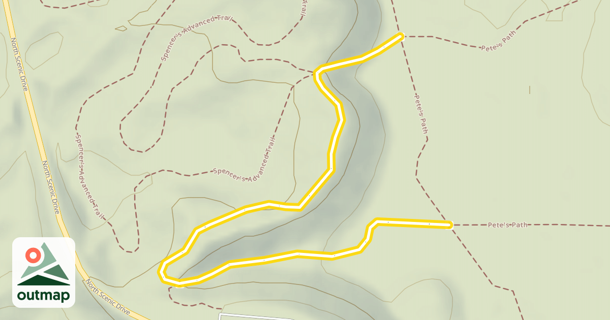 Map of Lost Lake Trail