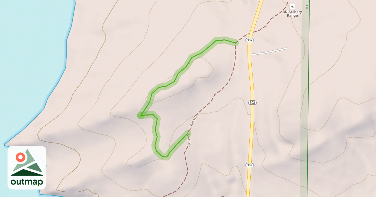 Map of Lake View Interpretive Loop