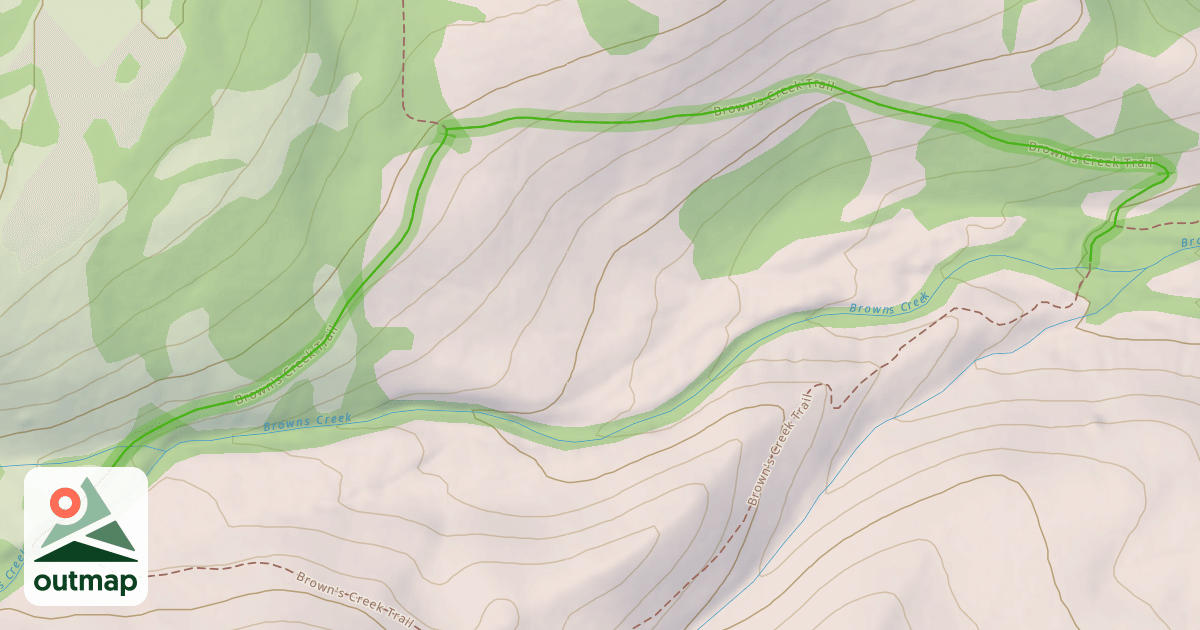 Map of Brown's Creek Trail