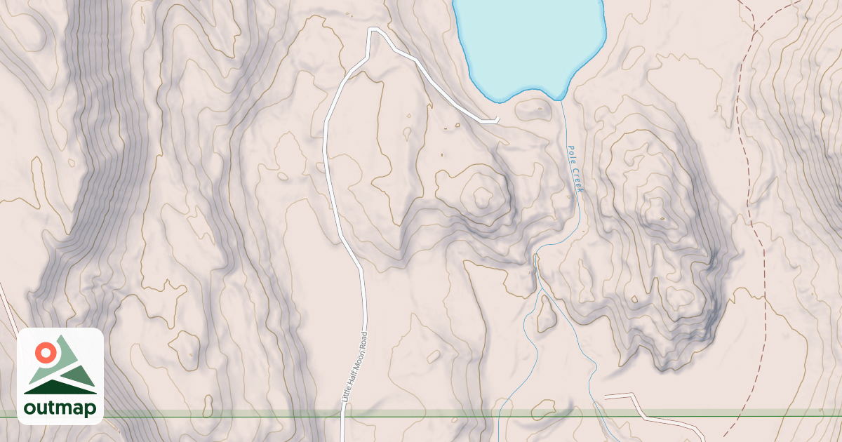 Map of LITTLE HALF MOON