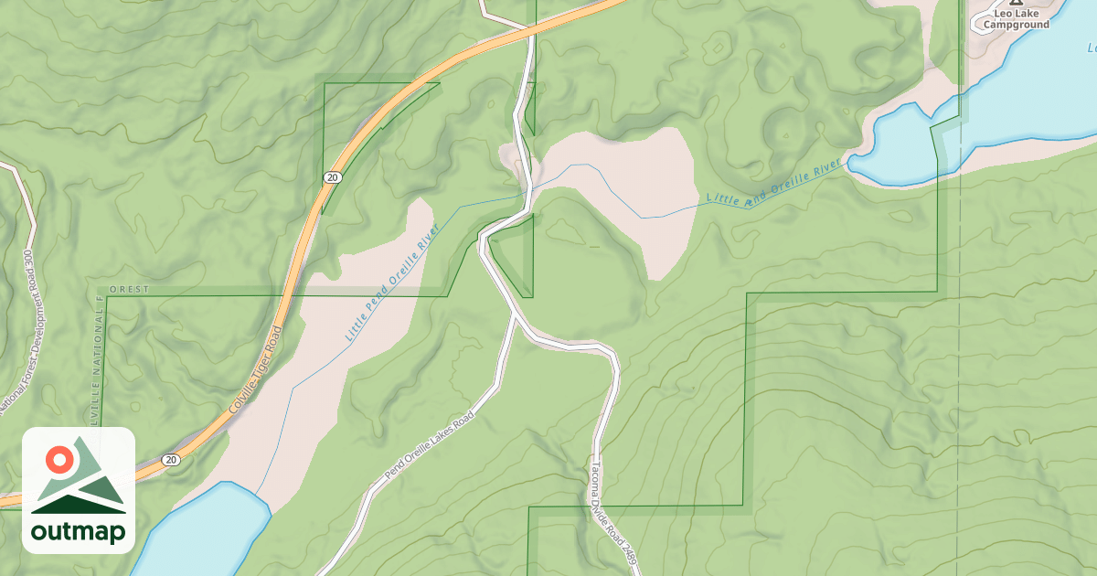 Map of TACOMA DIVIDE