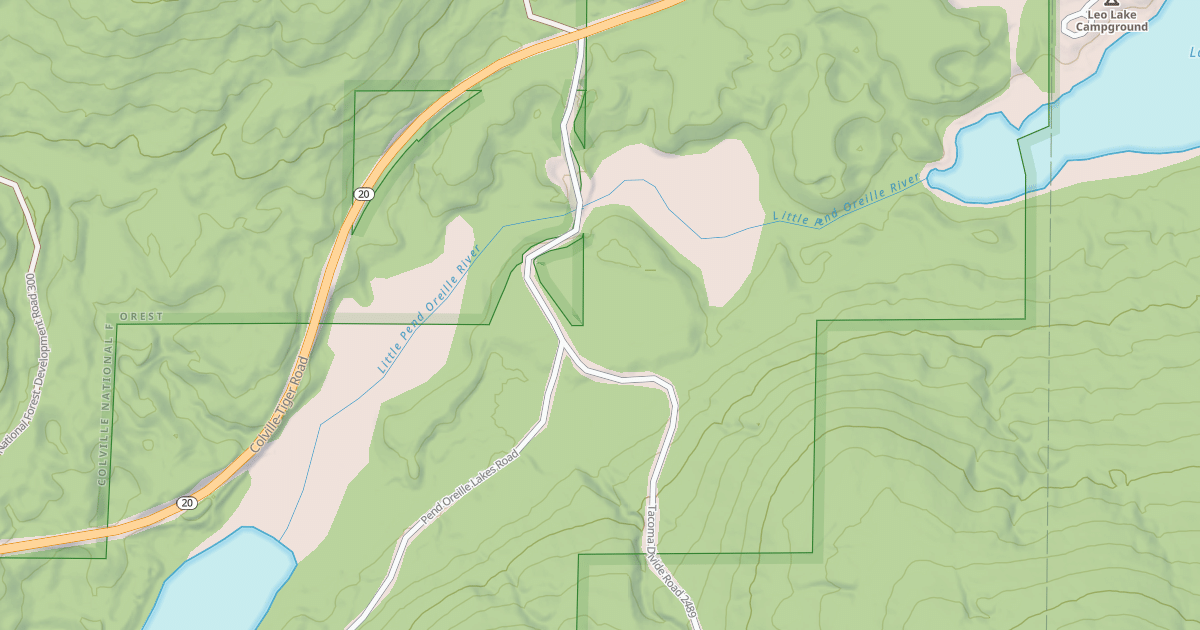 Map preview of TACOMA DIVIDE