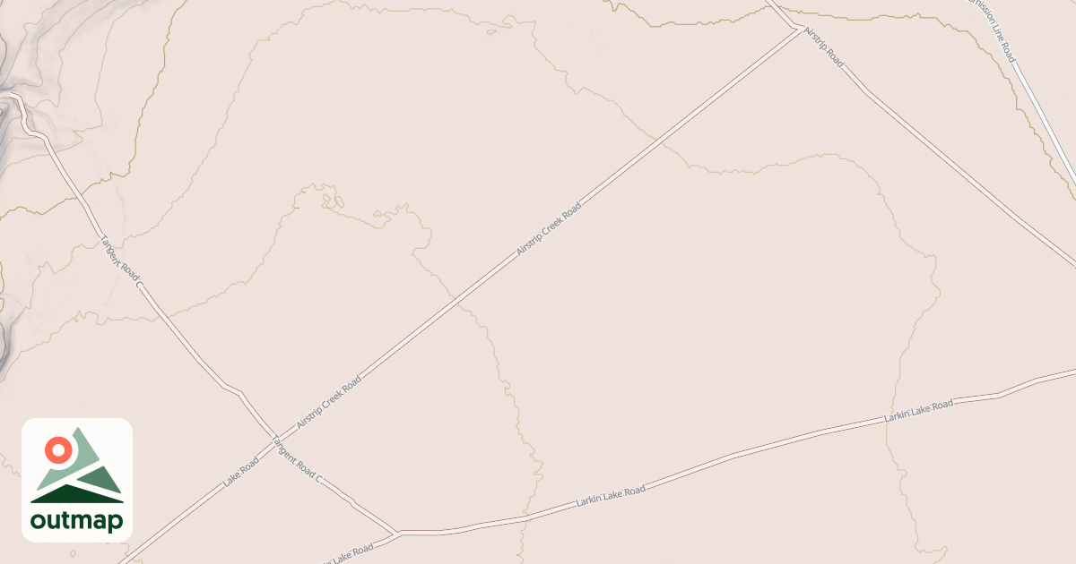 Map of AIRSTRIP CREEK ROAD