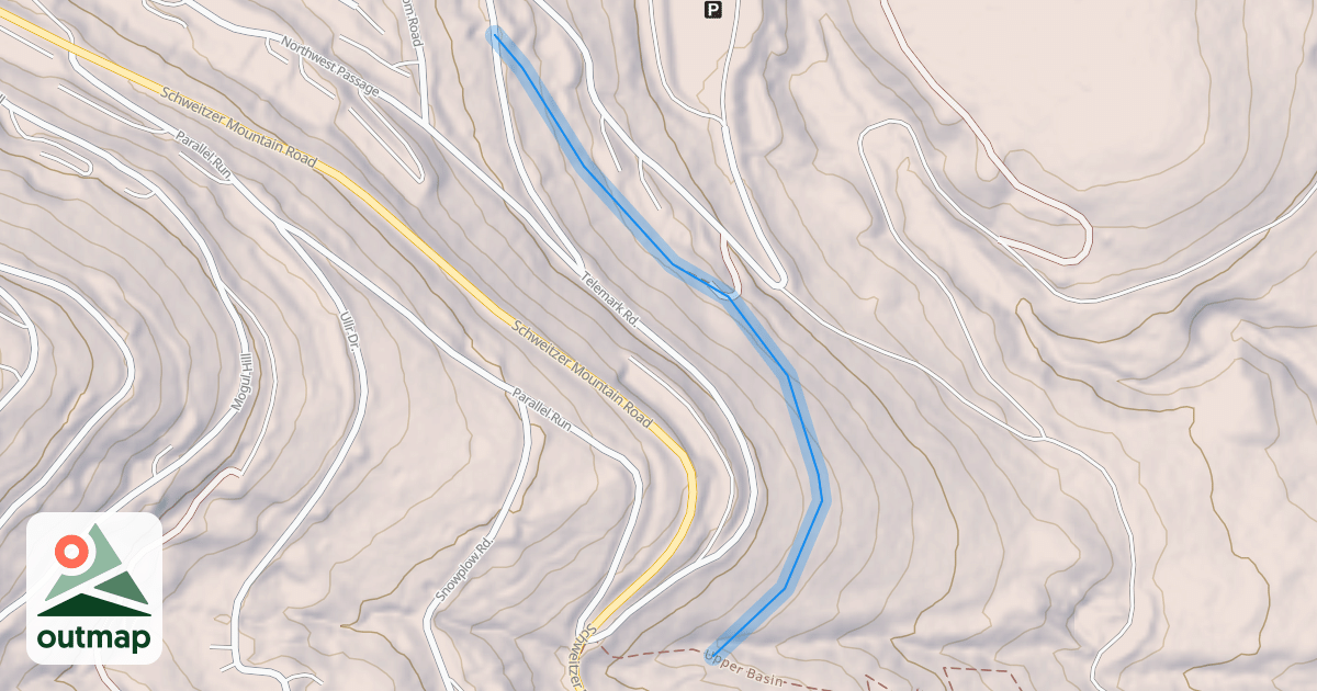 Map of Telemark Trail