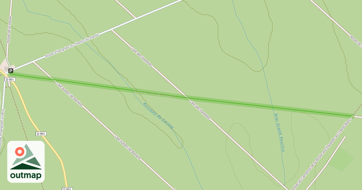 Map of Sentier du Garde Perdu