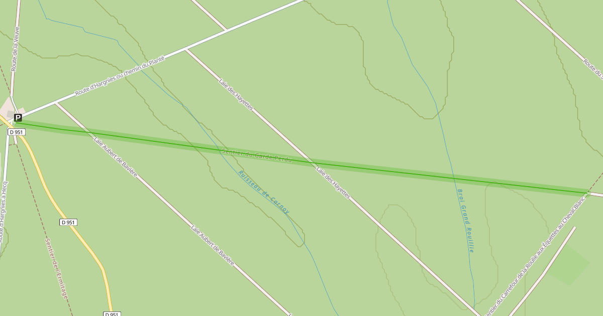 Map preview of Sentier du Garde Perdu