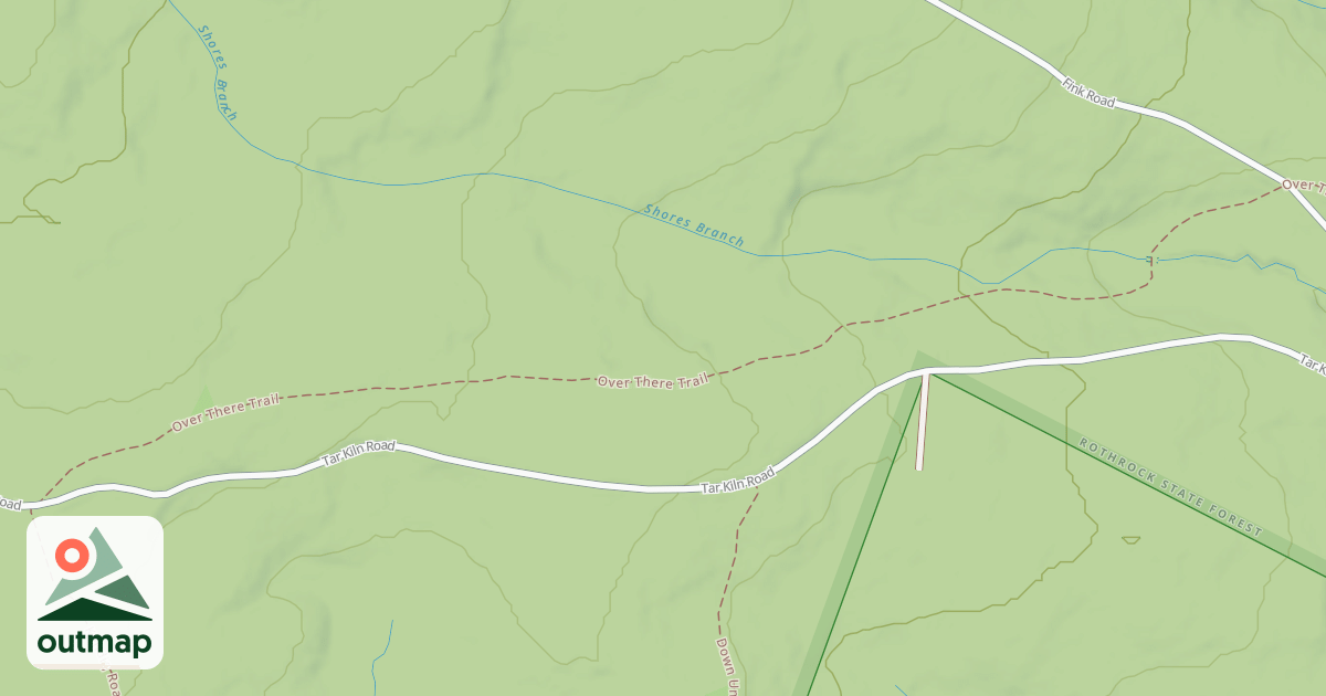 Map of Rothrock State Forest Trough Creek Snowmobile Trails