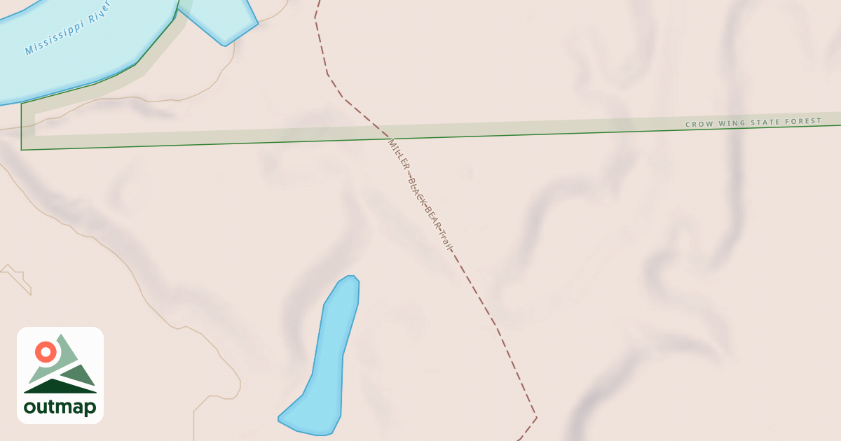 Map of Miller-Black Bear Trail