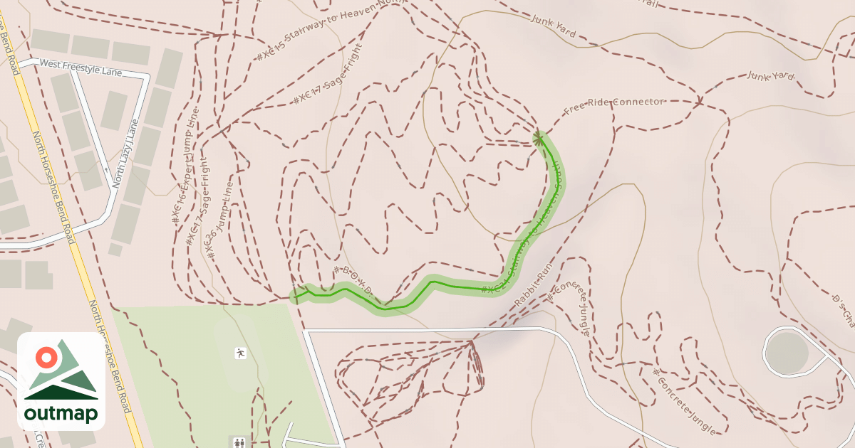 Map of #XC21 Stairway to Heaven South
