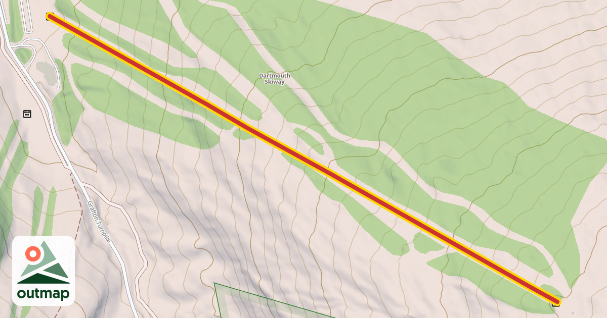 Map of Winslow Mountain Quad