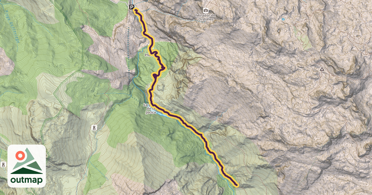 Map of Camino de la Central del Restaño