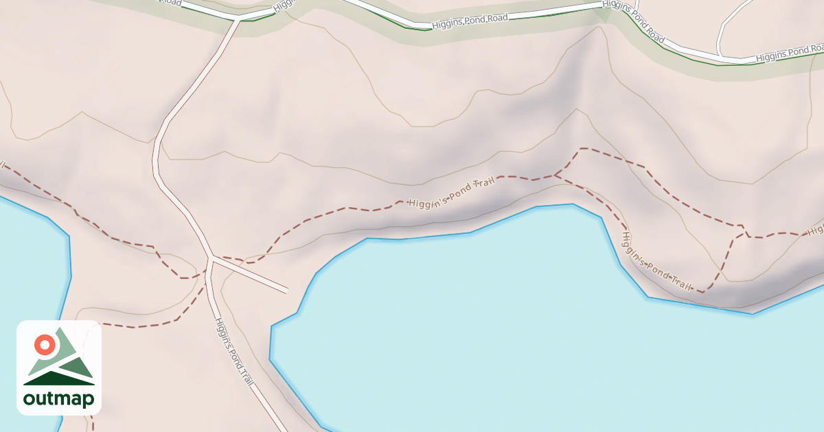 Map of Higgin's Pond Trail