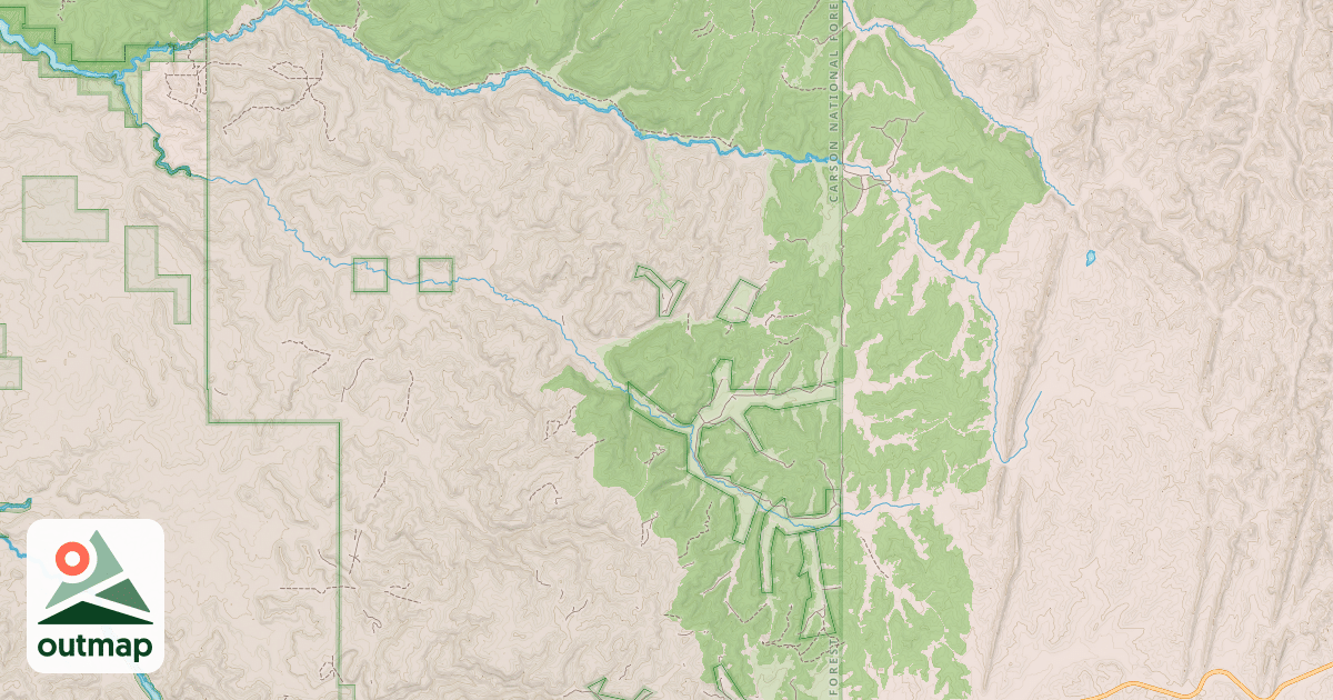 Map of AMERICAN MESA