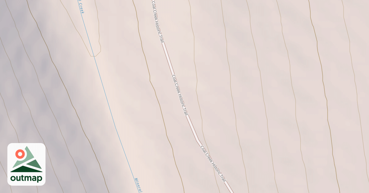 Map of Coal Creek Upper Road