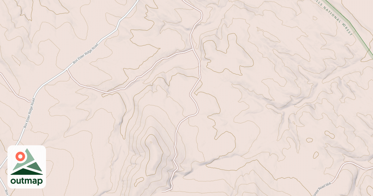 Map of BOXELDER RIDGE BR 2B