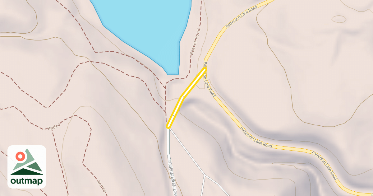 Map of National Forest Development Road 4410