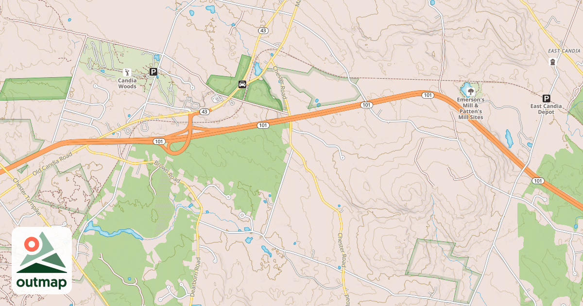 Map of Rockingham Rec. Rail Trail