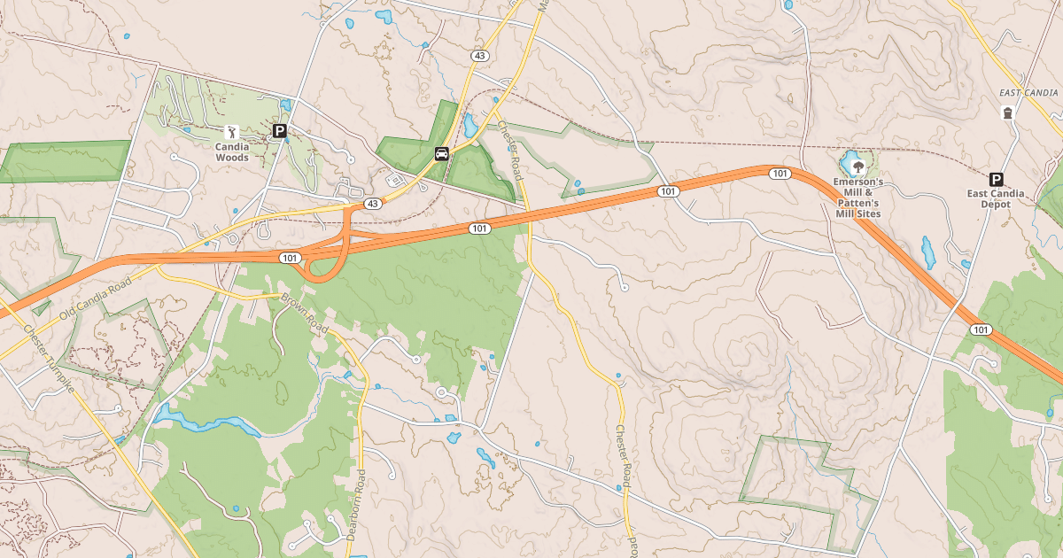 Map preview of Rockingham Rec. Rail Trail