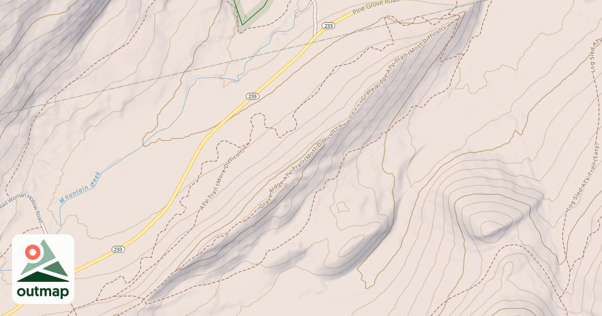Map of Michaux State Forest - ATV Trail System