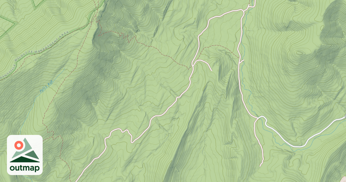 Map of LAUREL RUN