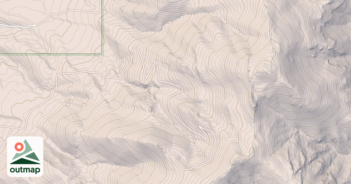 Map of WEST WAKELY PEAK