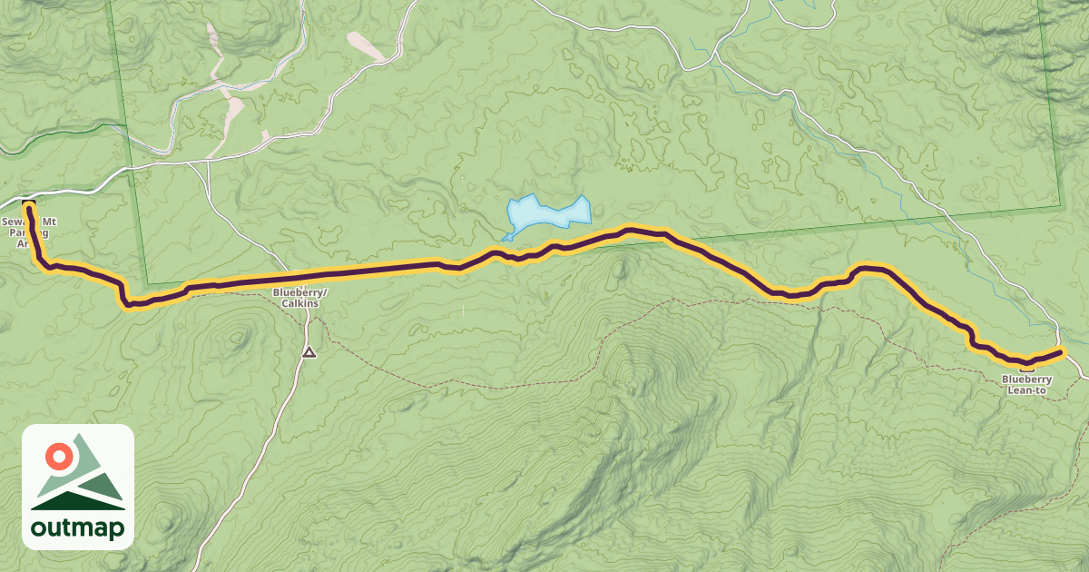 Map of Blueberry Trail