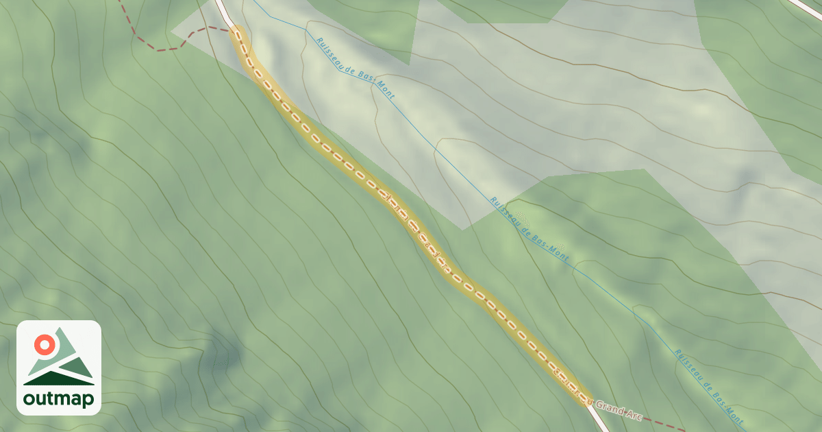 Map of Chemin du Grand Arc