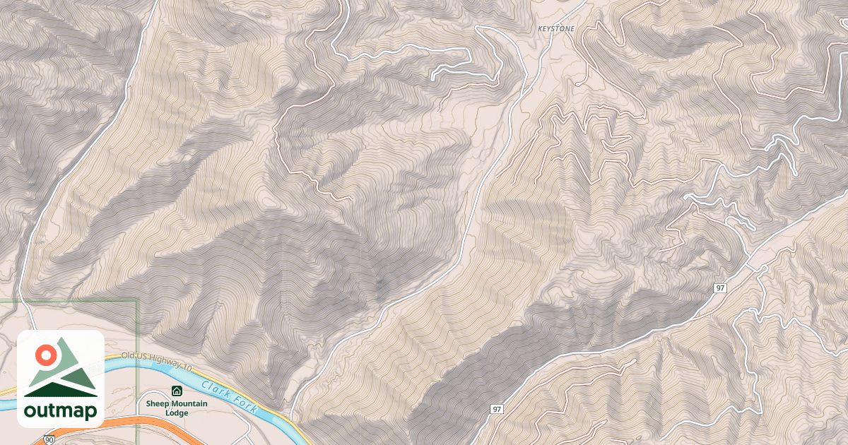 Map of KEYSTONE CREEK
