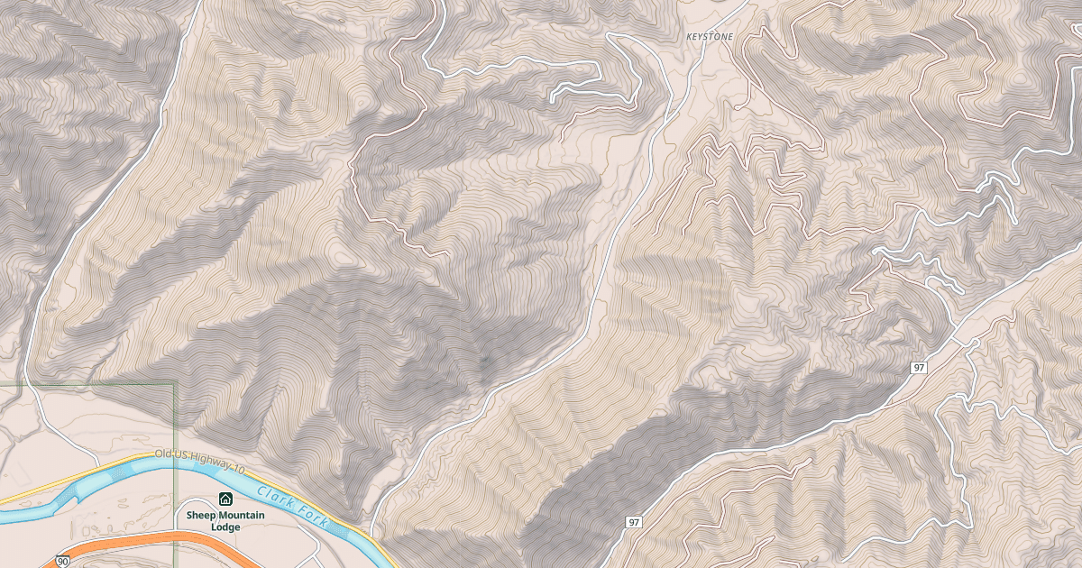 Map preview of KEYSTONE CREEK