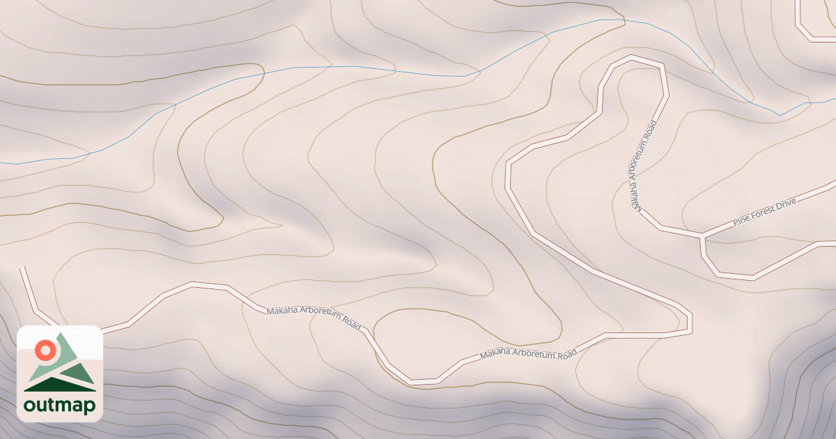 Map of Makaha Arboretum Trail