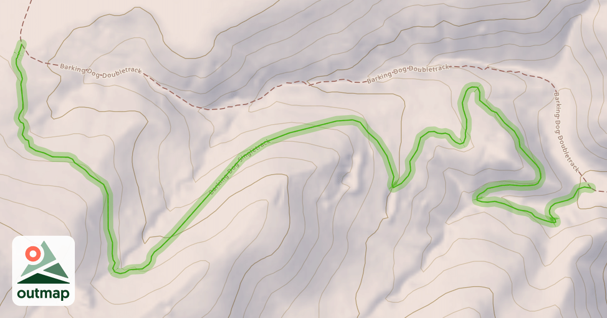 Map of Barking Dog Singletrack