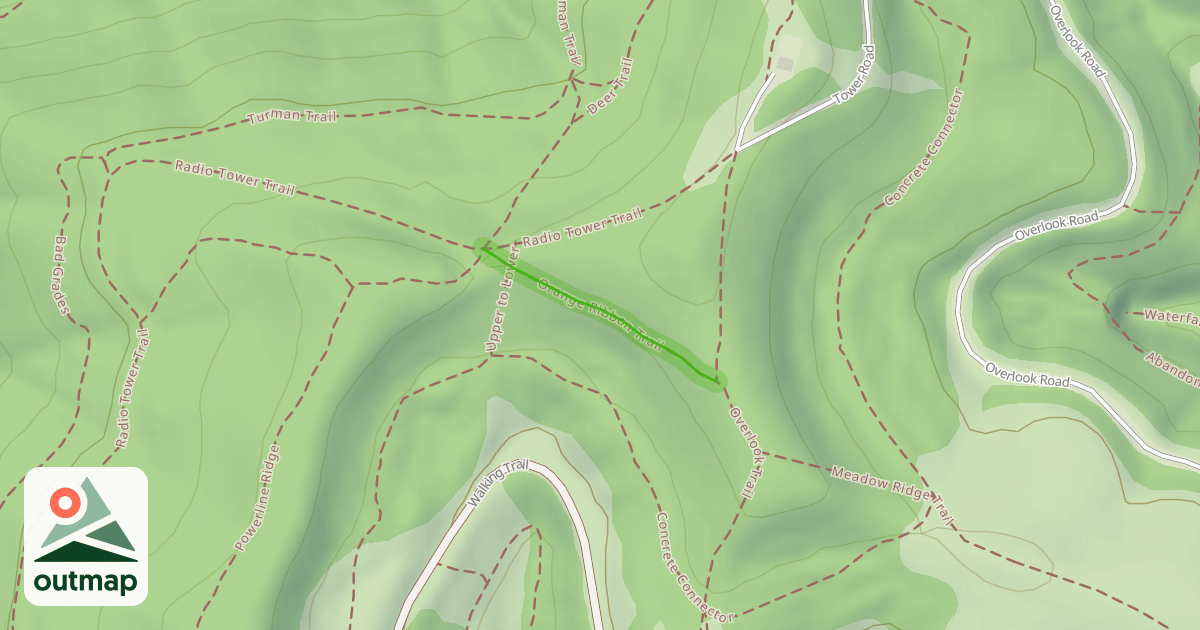 Map of Orange Ribbon Trail