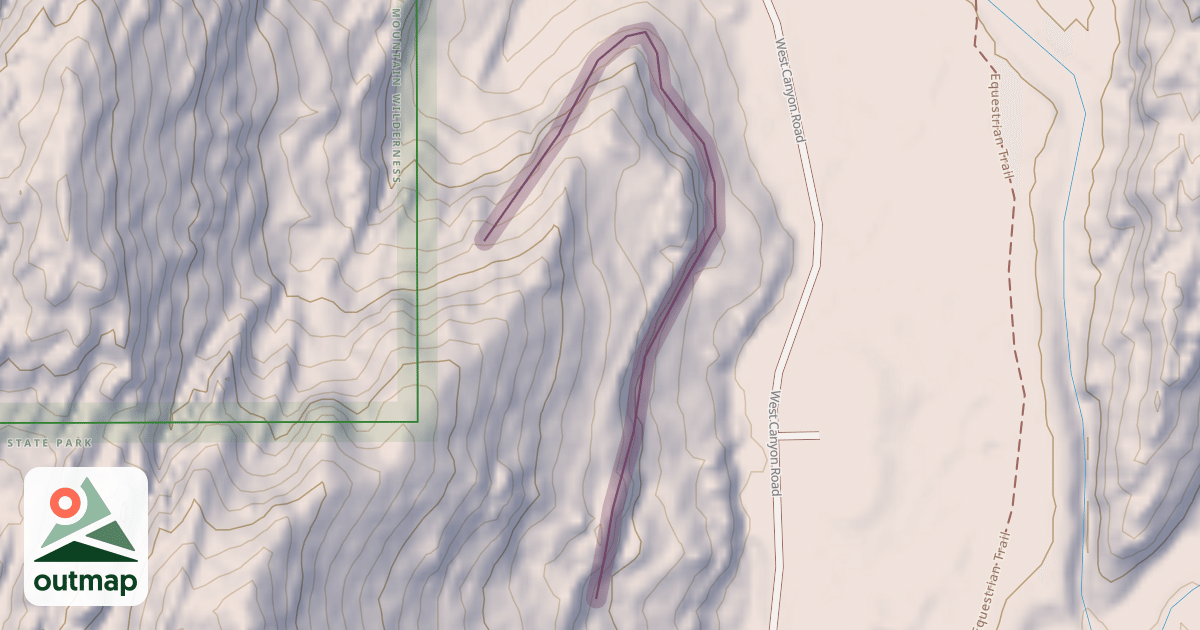 Map of West Canyon Cliff