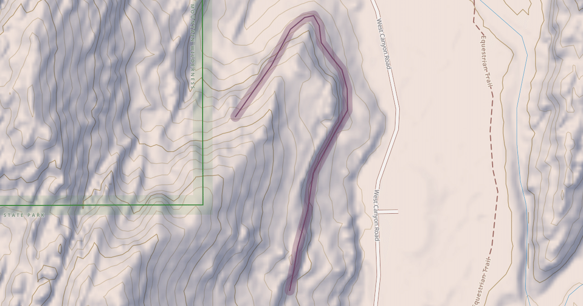 Map preview of West Canyon Cliff