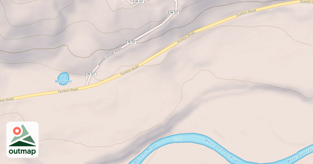 Map of WILLOW DIVIDE TH A