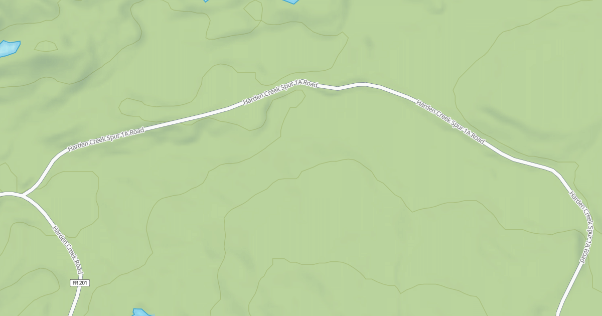 Map preview of HARDEN CREEK SPUR 1A