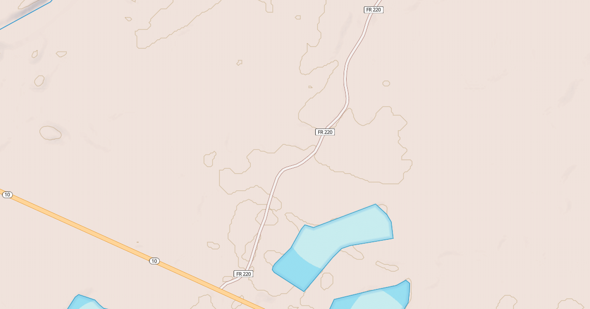 Map preview of GOAT CAMP RD